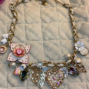 Betsy Johnson charm necklace